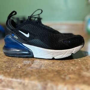 Nike Air Max 270 Black with Blue Highlights